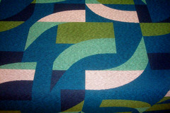 1 of 4 yds LUUM Fabric MOD Schema Dynamic Nature Blue 4071-05 Upholstery BTY