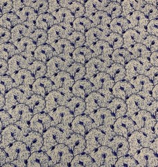 Vtg Blue “Fine China Silk” Floral Swirl Fabric Bonnie Stratton & Northcott BTHY