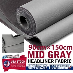 Medium Gray Knit Headliner Fabric Material for Car Auto Headliner&Trim 35″× 60″