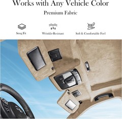 Suede Headliner 96″x60″ Foam Backing Car SUV Truck RV Boat Auto Roof Beige