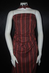 Rayon Challis 100% Woven Fabric Natural Fiber Vertical stripes Made in India