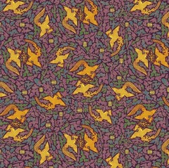 Korean Traditional The Phoenix Patterned Fabric made in Korea BTHY