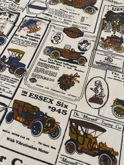 1.5+ Yards 5th Avenue Designs Antique Automobile Cars Decorator Fabric READ