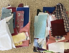 Fabric Pieces Less Than 3” Free Only Pay Postage Quilt Drapery Scraps