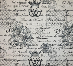 Dumas in Vintage BTY Richloom 100% Cotton 54″ Wide French Words