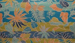 FABTEX Bronze, Aquamarine Fire Retardant Polyester Fabric 118″ x 1 Linear Yard