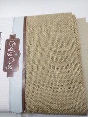 Crafty Cuts Burlap Fabric 100% Jute 2 Yards Natural Rustic Sewing Decor DIY