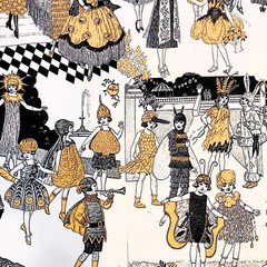 Costume Makers Ball J. Wecker Frisch Cotton Fabric Riley Blake Panel