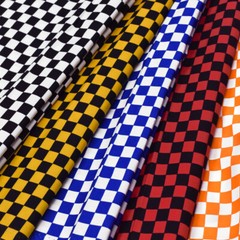 Checkered Print Fabric 100% Cotton Retro Geometric 58/60″ Wide Sold BTY