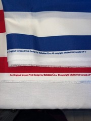 Red White and Blue Indoor Outdoor Fabric Berkshire Home Cabana USA Patriotic