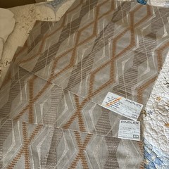 Pindler Fabric Samples ( 3)) GILDED 26 x 26 Embroidered Geometric Designs