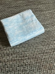 6 yds 100% Cotton Print Fabric – Sky Blue Weathered Brush Strokes