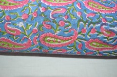 NO TARRIF CHARGES 100%✅ZK_223 Hand Block Print Fabric 100%Cotton 15 Yard
