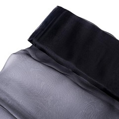 Black CHIFFON FABRIC 54″ x 10 yards Bolt Crafts Sewing Put-up Wedding Party SALE