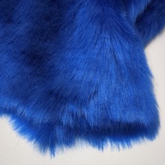 Rich Royal Blue Short Pile Faux Fur Fabric 62/64″ Wide Sold by Yard