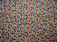 Multicolored Woven Velvet Dot Bacchus Mardi Gras Hamilton Fabric