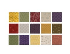 15 Multicolor Japanese Fat Eighth Fabric Bundle