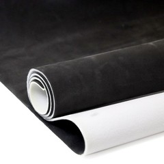 Suede Auto Headliner Fabric 120″ L × 60″ W with Foam Backing – Black Interior…