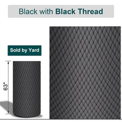 Auto Headliner Upholstery 63″ Diamond Quilted PU Leather 6mm Foam Backed By Yard