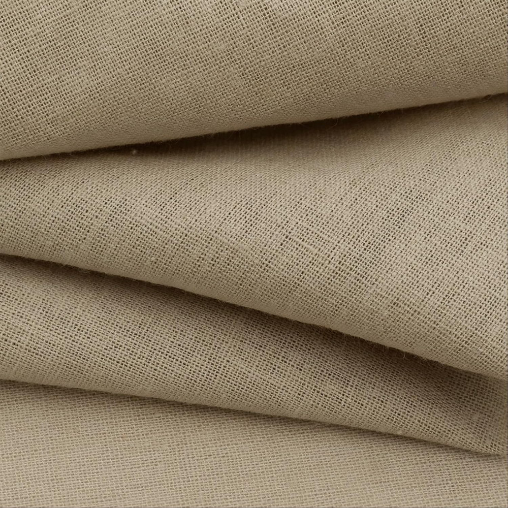 Linen Fabric by the Yard, 61 Inch Wide Natural Blend Cloth, 60% Linen 40% Cotton