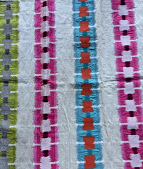 Thibaut Sri Lanka Embroidery India Designer Fabric Remnant 24 x 24″