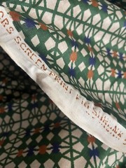 A Jay Yang design vat colors screen print pre- shrunk fabric- 3 yards x 56” w