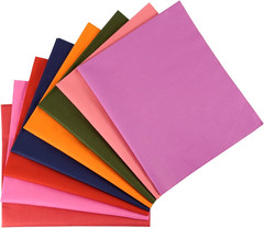 17 Pcs 18″ X 22″（46 * 56Cm）Cotton Fat Quarter Bundle Assorted Colors Fabric Bund