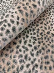 Cowtan & Tout Animal Skin Epingle Velvet Fabric- Ocelot Celadon 1.10 yd 10877-07