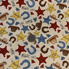 OOP “Buck A Roo Baby” By Kylie Kreations For South Sea Imports Badge Hat 1+Yards