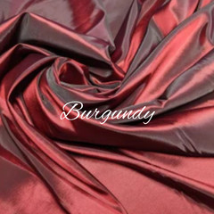 Taffeta by the yard 59″ wide for dress or wedding decoration, many colors.