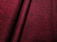 Upholstery Fabric – Resists Stains Yarn Dyed Basketweave Solid – Red / Brown