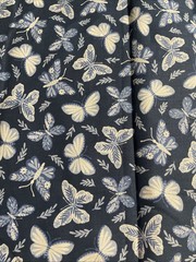 Blue Butterflies Cotton Fat Quarter 18”x22” New