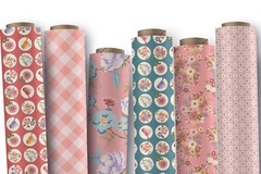 Nature Sings Tweeting Pink Birds 24109 Fabric Poppie Cotton by the Half Yard