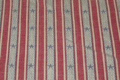 Dan River Fabric 50% Cotton/Polyester YARDAGE USA FANCIES Americana star stripes