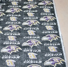 Baltimore Ravens ~ Large Logo Pattern NFL Cotton Fabric 1/4 Yard 9” X 58” New