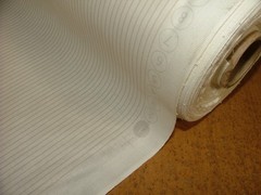 Cotton Curtain Lining Fabric FRENCH PINSTRIPE TAUPE Sold By The Metre