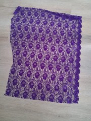 Satin and Lace Fabric Remnants for Dress Making and Doll Clothes. LOT