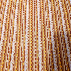 15″ Serendipity Robbie Joy Eklow QT Goldenrod Brown Beige Wavy Stripe