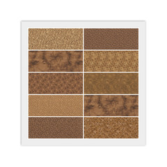 Brown Golden Brown FAT QUARTERS: 10) 18″ x 22″ FQ Bundle, 100% Cotton Fabric