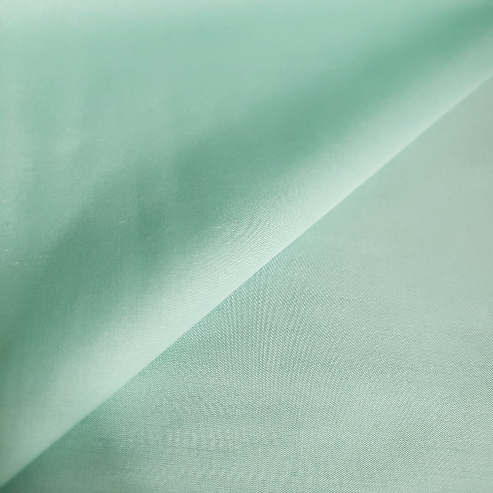 AQUA SEAFOAM POLY COTTON FABRIC 58″ BY THE YARD SOLID COLOR MINT GREEN FABRIC