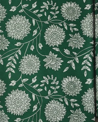NO TARRIF CHARGES 100%✅ 20 Yard Mughal Print Hand Block 100%Cotton Fabric Zki-2
