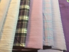Big Scraps of 12 Men’s PURPLE shirts Left Side WITH pocket 100% Cotton Fabric