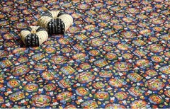 Korean Traditional Flower Devil Patterned Fabric made in Korea BTHY