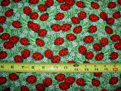 Ladybug Lady Bug EDBI C 1175 Green Timeless Durable Cotton Fabric