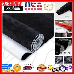 Suede Auto Headliner Fabric 98″ L × 60″ W with Foam Backing – Black Interior …