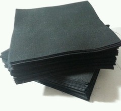 Lot of 100pcs quilt blocks, cotton charm pack, 4.5″ squares, BLACK solid fabric