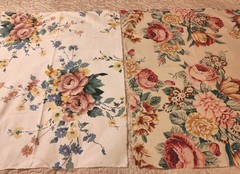 Vtg Lot of 25 Fat Quarters Upcycled Floral Bed Sheets Sewing Crafting 22 Designs