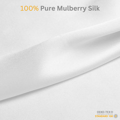 Off White 100% Pure Mulberry Silk Fabric by the Yard
