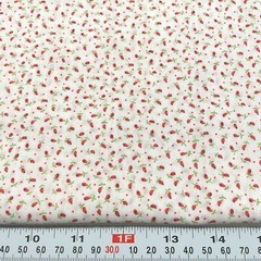 Florals and Pin Dots Unbranded LIghtweight Cotton Blend Fabric Remnant 11″ x 44″