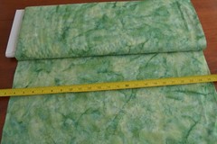 By 1/2 Yd, Green on Green Batik, Indonesia, Hoffman/H-2374-495, Monstera, B463